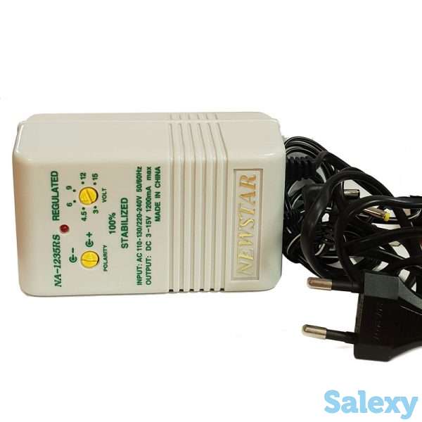 Блок питания Newstar NA-1235RS, адаптор AC/DC 1200mA, фотография 2