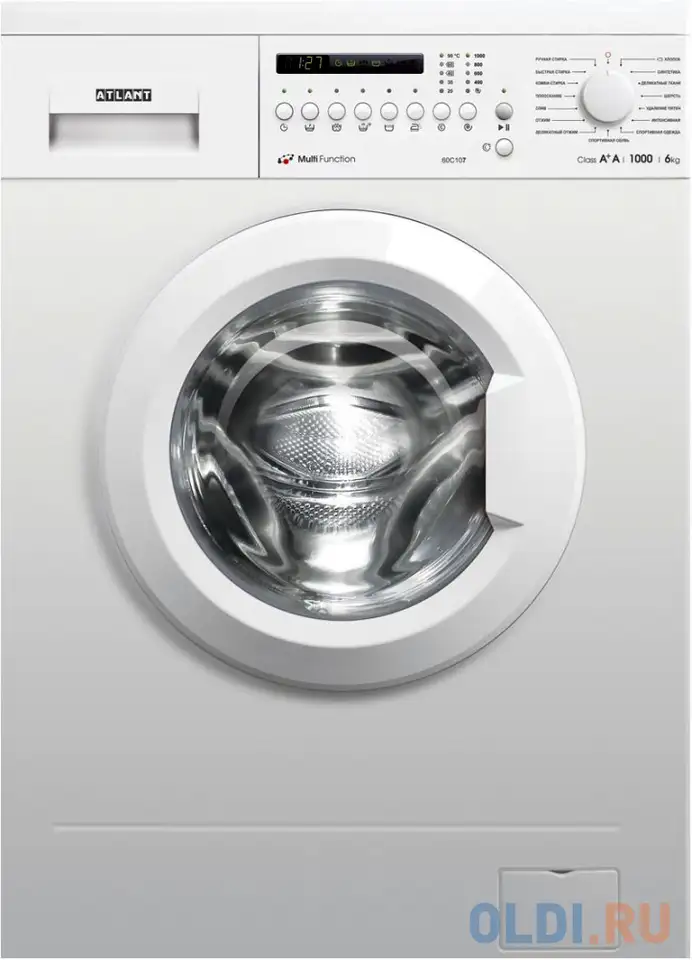 Стиральная машина атлант 60с107-000 белый, фотография 1