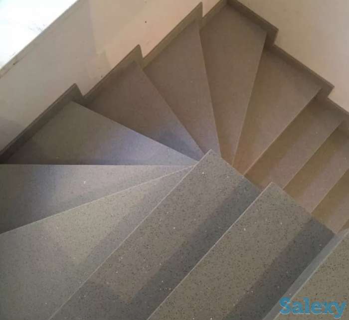 Ступени из искусственного камня, кварцевого агломерата, фотография 4