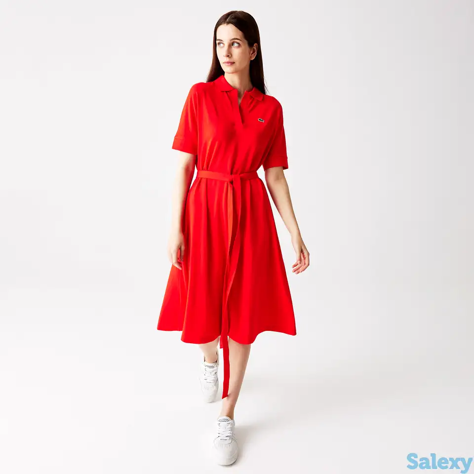 Женское платье lacoste с v-образным вырезом, фотография 1