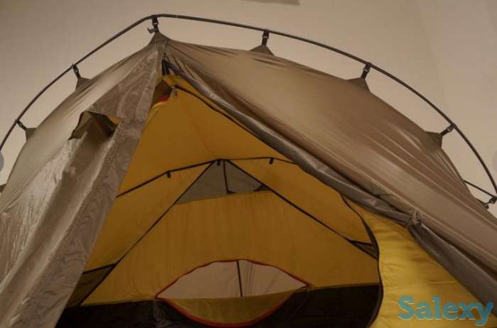 Палатка нормал траппер 1 si/pu желтая, фотография 3