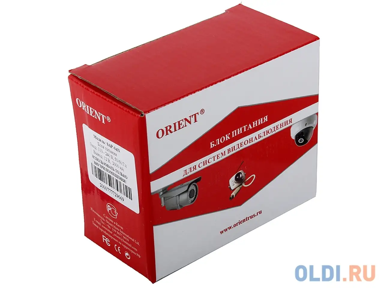 Блок питания для видеокамер orient sap-04n, output: 12v dc 2000ma, фотография 1