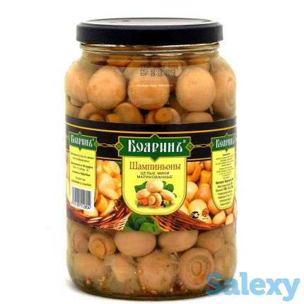 Шампиньоны целые(мелкие), резаные премиум с/б, ж/б, фотография 1