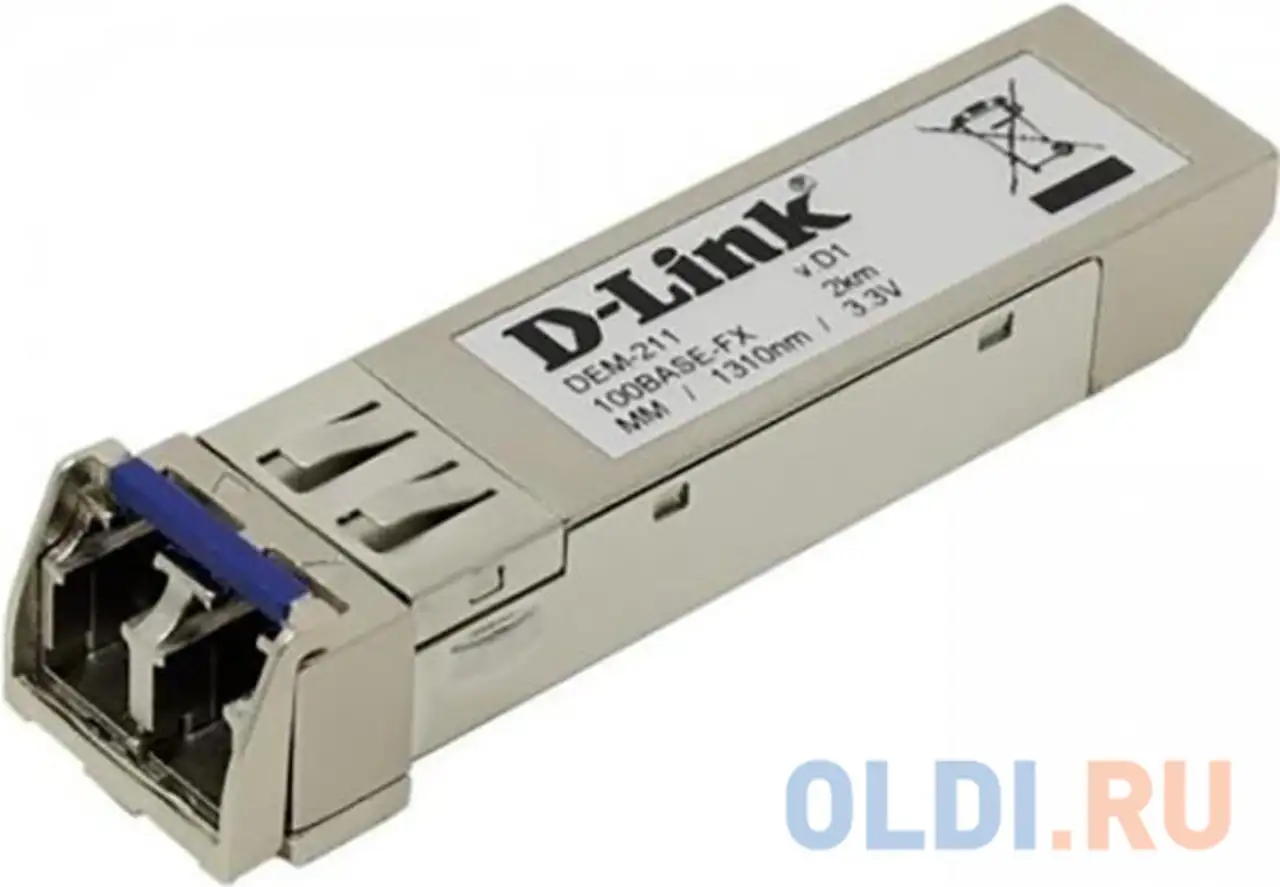 D-link 211/a1a, sfp transceiver with 1 100base-fx port.up to 2km, multi-mode, фотография 1