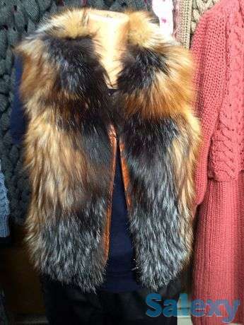 Жилет кожаный женский, фотография 1