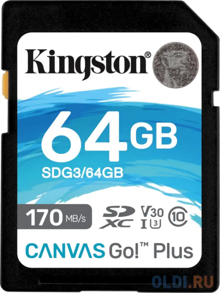 Карта памяти sd xc 64gb kingston sdg3/64gb, фотография 1