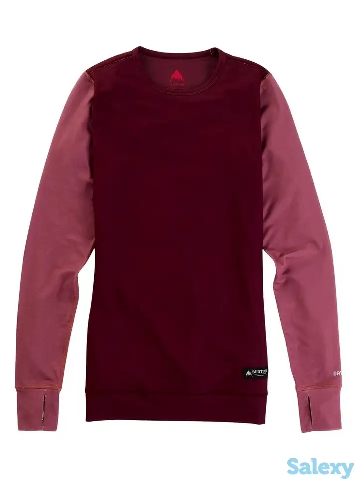 Термокофта burton 19-20 wb mdwt crew rsbrwn/ptroyl, фотография 3