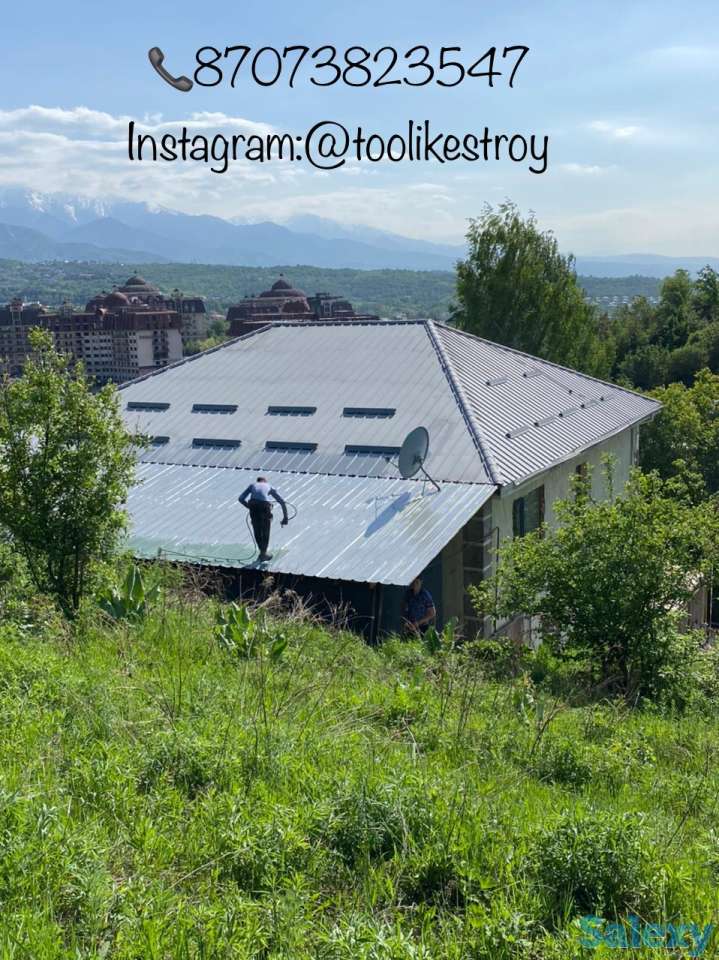 Покраска кровли безвоздушным аппаратом, фотография 8