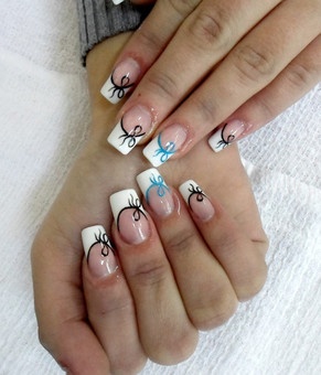 наращивание ногтей, фотография 1