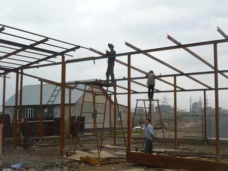 Изготовление навесов, ангаров, автоматических ворот, заборы, установка консольной системы ворот, фотография 10