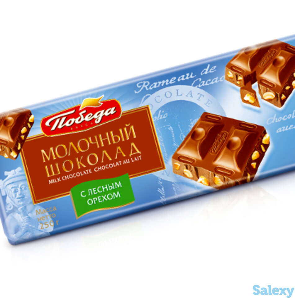 Шоколад молочный с орехом, 30%, фотография 1