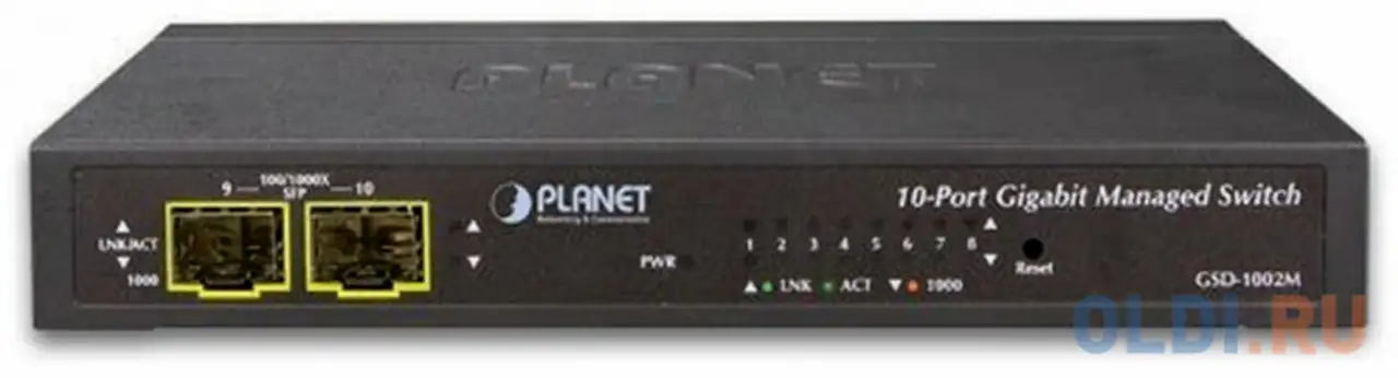 Ipv4/ipv6 managed 8-port 10/100/1000mbps + 2-port 100/1000x sfp gigabit desktop ethernet, фотография 1