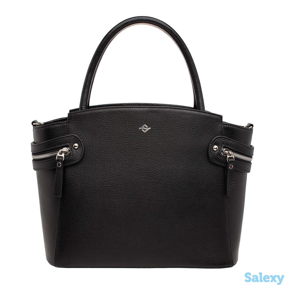 Кожаная женская сумка hacket black, фотография 2