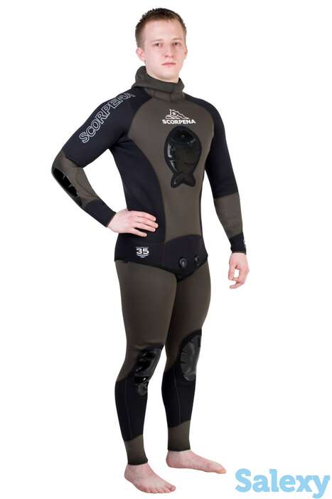 Гидрокостюм scorpena b3+ зеленый 3мм, фотография 1