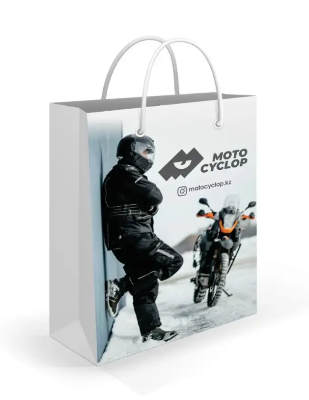 Фирменные бумажные пакеты с полноцветной печатью, фотография 4