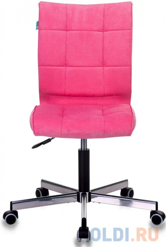 Кресло бюрократ ch-330m/velv36 розовый velvet 36 крестовина металл, фотография 1