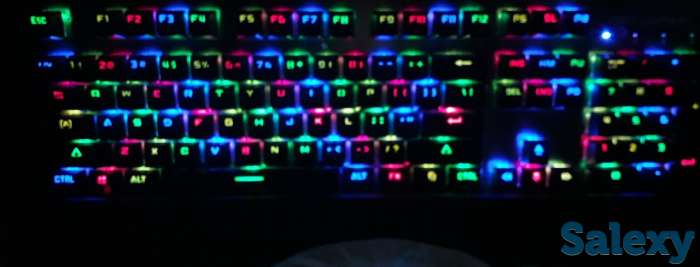 Продам механическую клавиатуру motospedd ck108.вход-usb, фотография 4