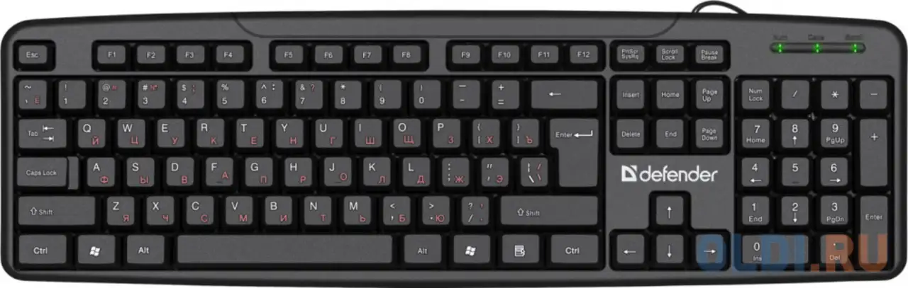 Клавиатура defender astra hb-588 ru black usb, фотография 1