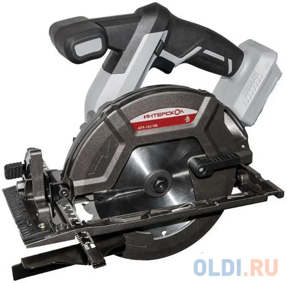 Дисковая пила интерскол дпа-165/18в 165мм, фотография 1