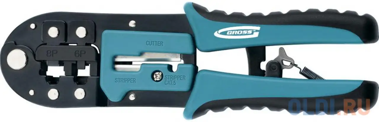 Клещи для обжима телефонных и компьютерных клемм rj-45,6p,8p и rj-11/12,6p,8p //, фотография 1