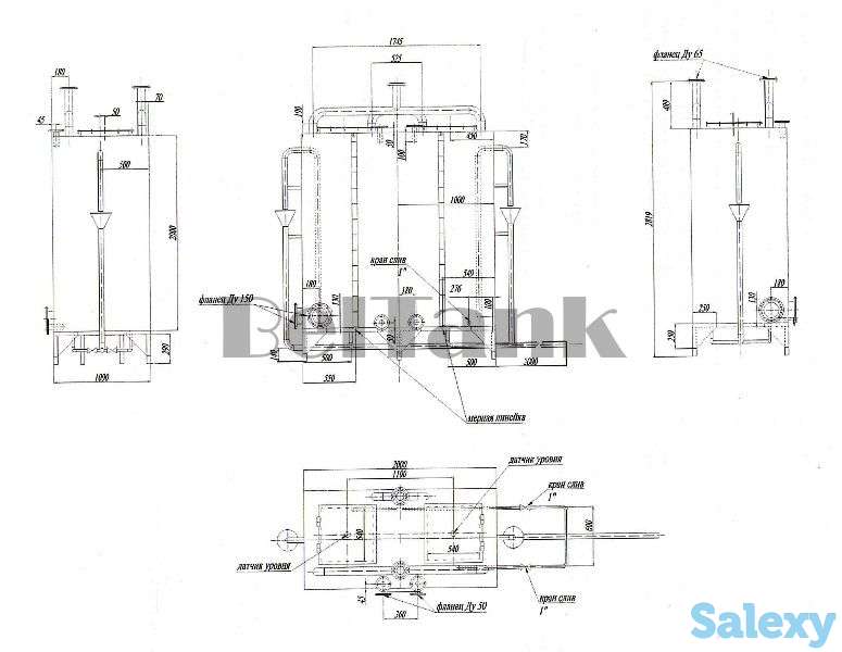 Емкость нержавеющая накопительная 4 м3, фотография 1