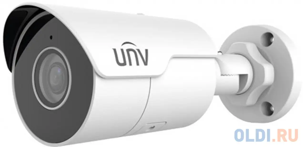 Uniview видеокамера ip цилиндрическая, уличная, фикс, объектив 4мм, 4mp, smart ir, фотография 1