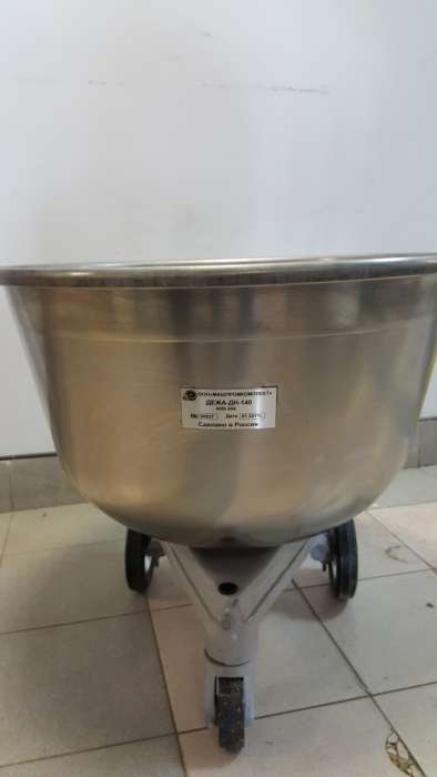 Тестомес ТММ-140.2 двухскоростной с дежой из нерж. стали (140 литров), фотография 5