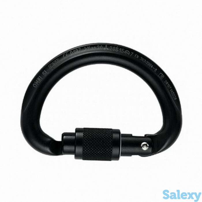 Карабин petzl omni screw-lock black, фотография 1