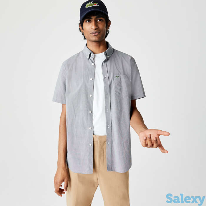 Мужская рубашка lacoste gingham regular fit, фотография 1