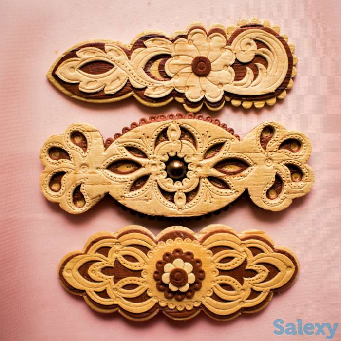 Заколки для волос из бересты, фотография 7