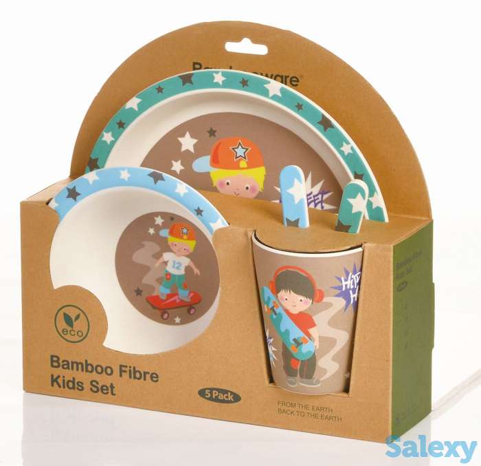 Детская посуда из бамбука, фотография 3