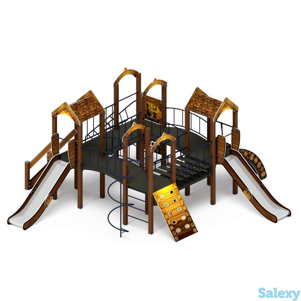 Детский игровой комплекс «дворик детства (эко)» дик 2.01.4.01-02 h=1200, фотография 1