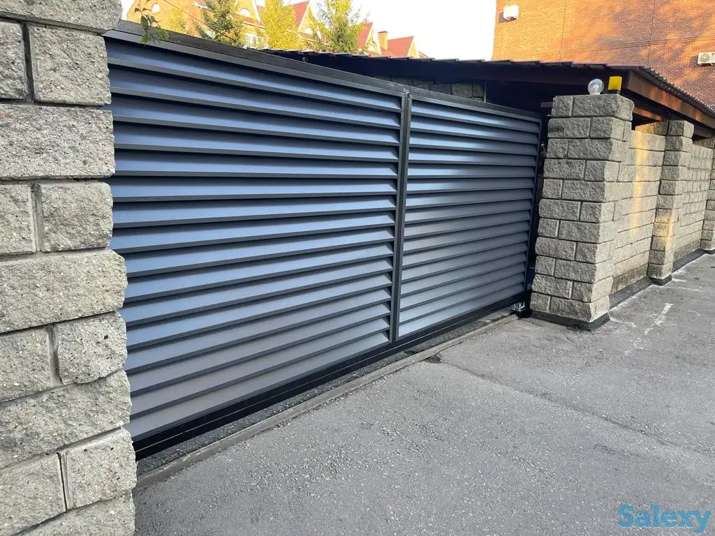 Жалюзийные ворота, калитки, заборы, фотография 10
