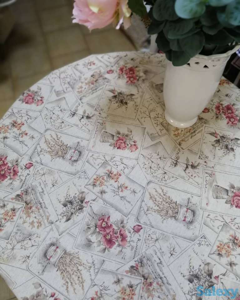 Скатерть с тефлоновым покрытием Винтаж Цветы из Италии, фотография 5