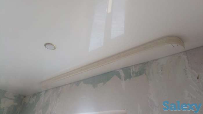 Натяжной потолок от 1200 тг за кв.м. Плати только за полотно, остальное-бесплатно, фотография 4