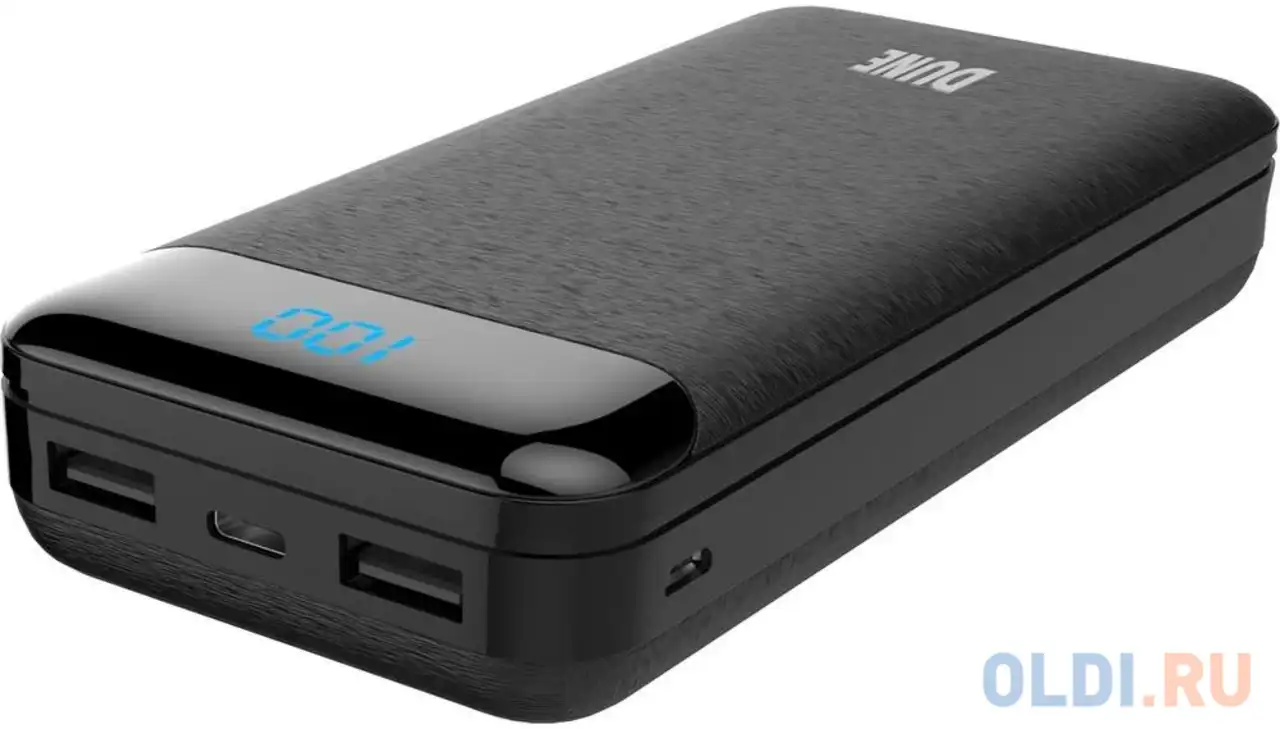 Внешний аккумулятор power bank 20000 мач perfeo dune черный, фотография 1