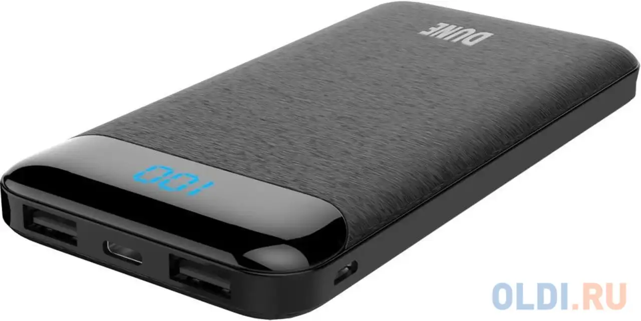 Внешний аккумулятор power bank 10000 мач perfeo dune черный, фотография 1