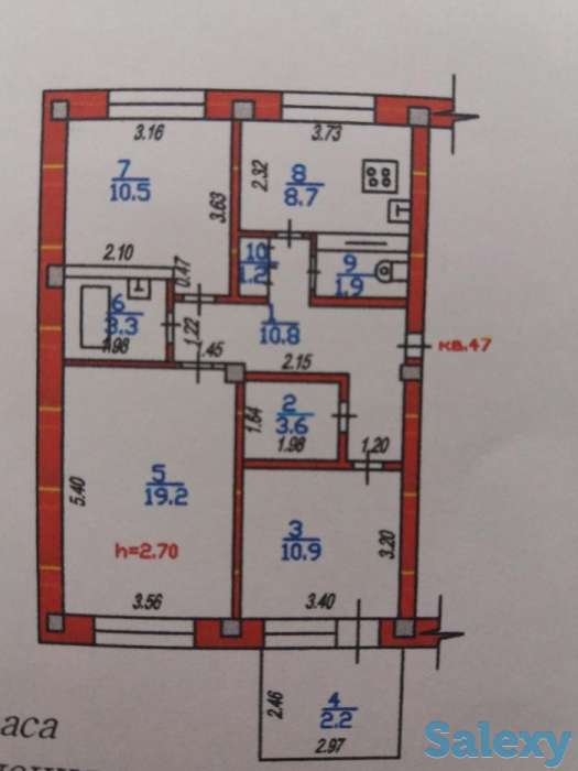 3-х ком. квартира Достык-Омаровой, фотография 8