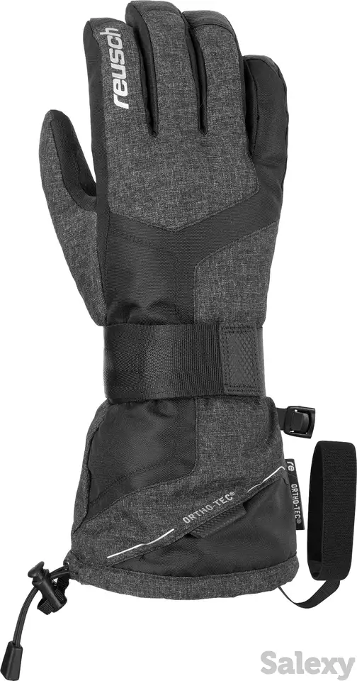 Перчатки с защитой reusch 21-22 doubletake r-tex xt black/black melange/silver, фотография 3