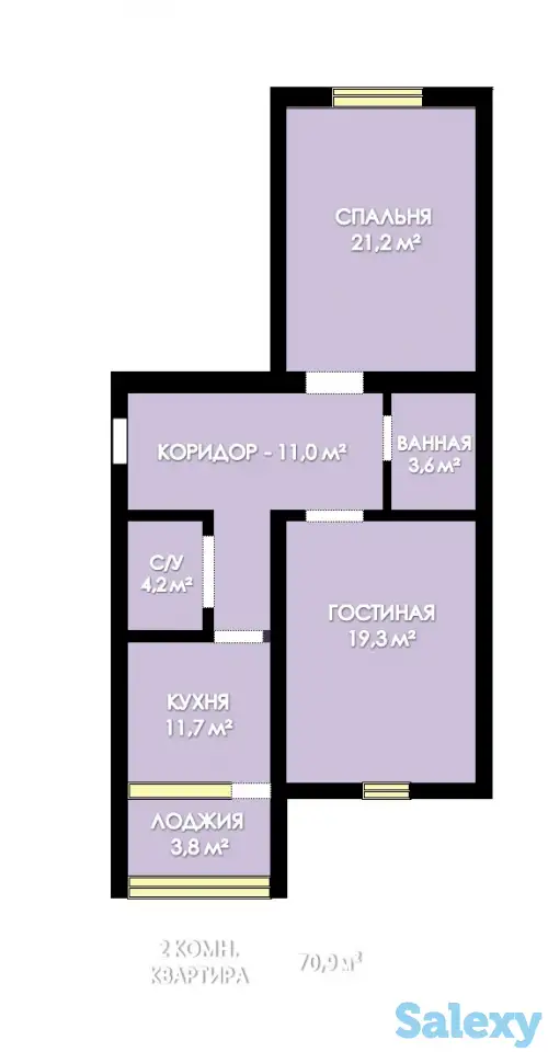 Продам квартиру, Батыс 2, участок 251В, фотография 1