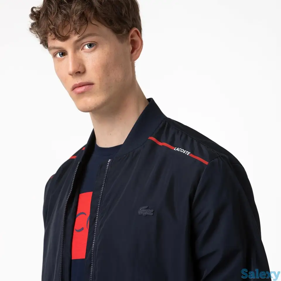 Мужская ветровка lacoste с эластичными манжетами, фотография 1