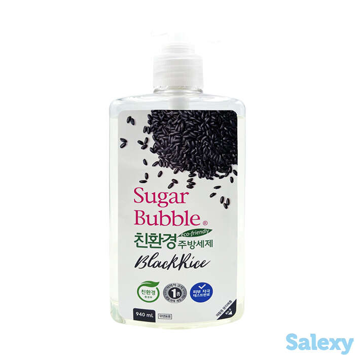 Средство для мытья посуды sugar bubble black rice (940 мл), фотография 1