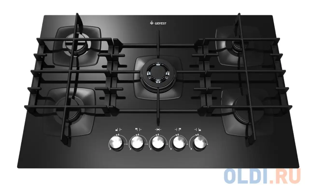 Варочная панель газовая gefest сг сн 2340 черный, фотография 1