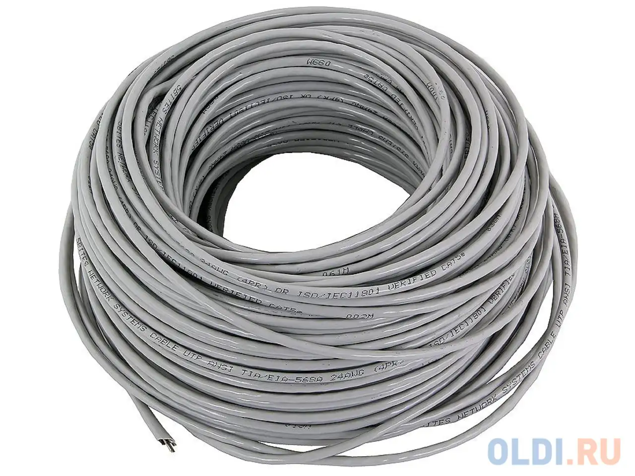 Кабель u/utp indoor 4 пары категория 5e 5bites одножильный 24awg cca, фотография 1