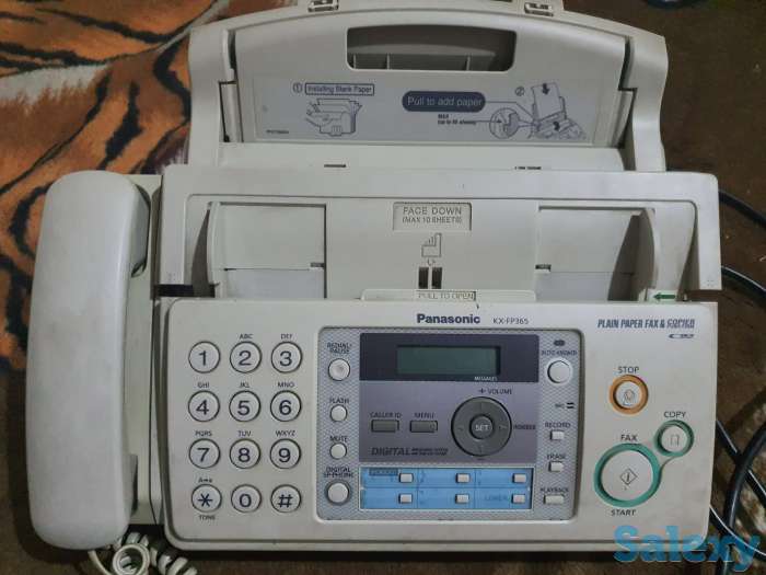 Стационарный телефон Panasonic KX-FP 365 Сделано в Малазии, фотография 2