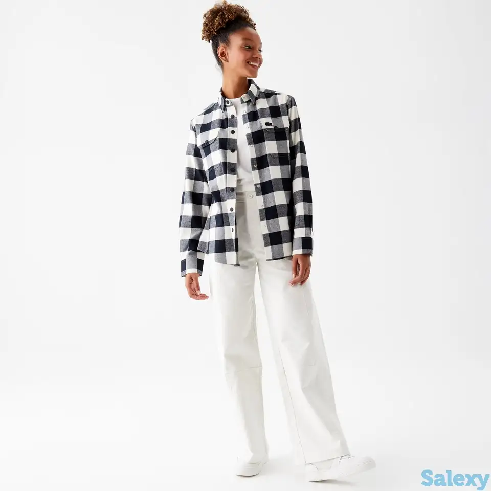 Женская рубашка lacoste regular fit, фотография 1