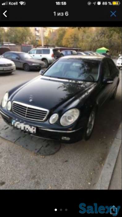 Срочно продам Мерседес Е-260, 2002 г, газ-бензин, 2,6 объём, в хорошем состоянии. Тех. Осмотр пройдён, есть торг., фотография 1