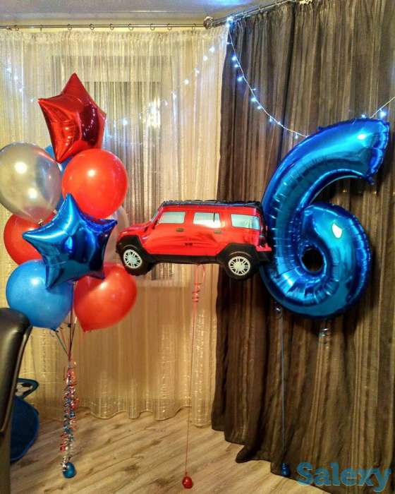 Оформление шарами, гелиевые шары, фигуры, фотография 6