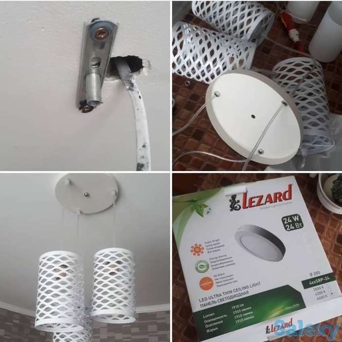 Установка сборка люстры, фотография 9