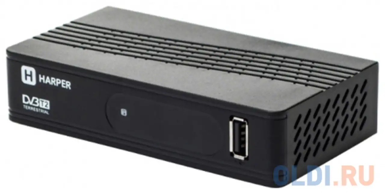 Цифровой телевизионный dvb-t2 ресивер harper hdt2-1202 черный, full hd, dvb-t, dvb-t2,, фотография 1